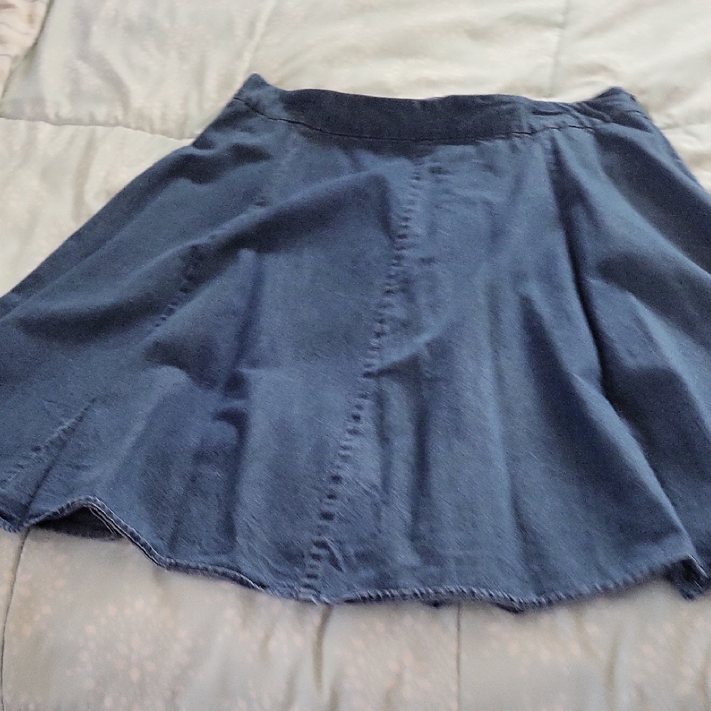 St. John's Bay Navy blue debim skirt